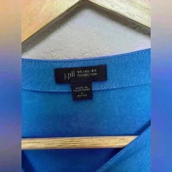 J Jill Wherever Collection Blue Sleeveless A-line Dress Small Petite - Picture 6 of 7